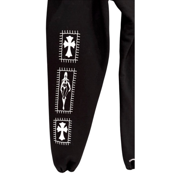 Chrome Hearts x Deadly Doll Black Sweatpants M - Picture 7 of 9